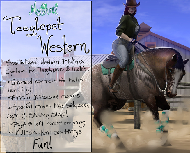 Second Life Marketplace Mythril Teeglepet Western American Paint